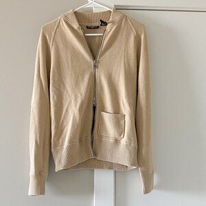 Vintage 90s Ralph Lauren Double Zip Cotton Bomber Jacket Size S Preppy Coastal